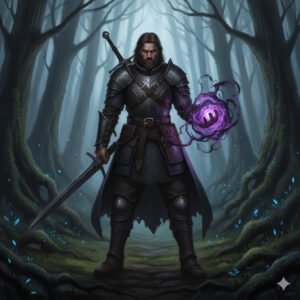 The Perils of the Road image of Revan standing with void energy in hand, symbolizing cultivation power.